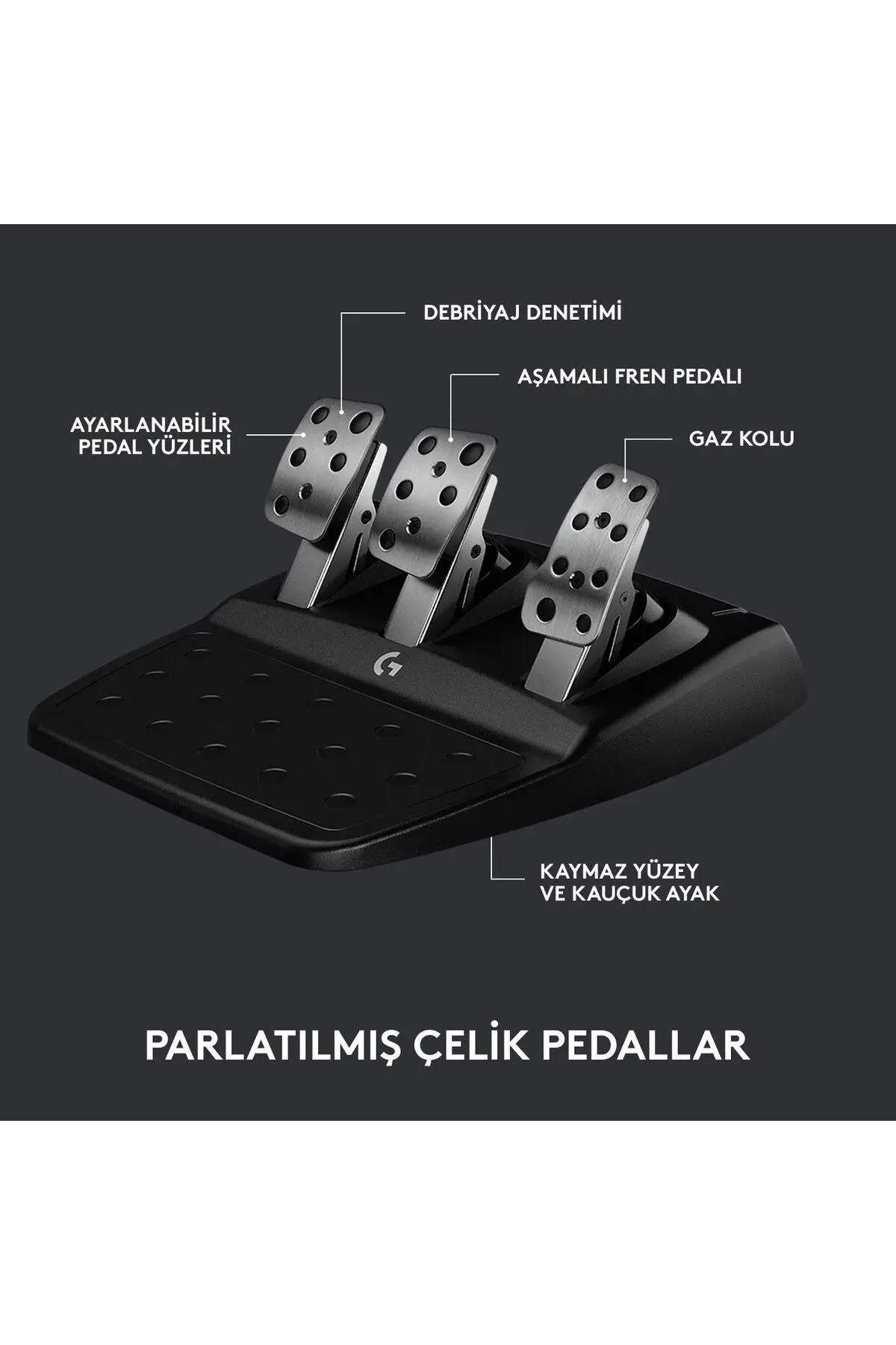 G923 Ps5, Ps4 Ve Pc Ile Uyumlu Yarış Direksiyonu Ve Pedalları G923 Ps5, Ps4 Ve Pc Ile Uyumlu Yarış Direksiyonu Ve Pedalları
