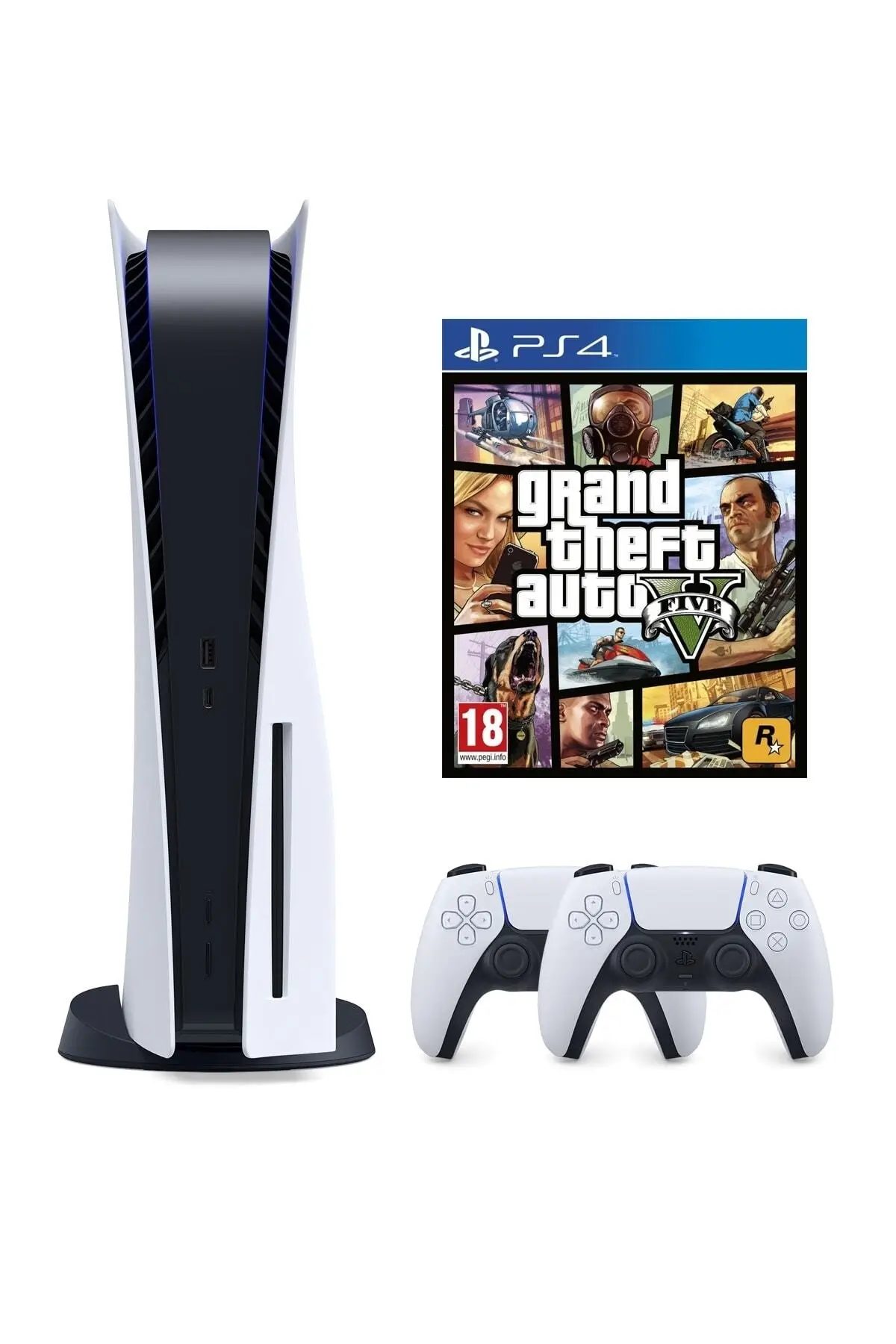 Playstation 5 Standart Edition 825 GB + GTA V (İthalatçı Garantili) Playstation 5 Standart Edition 825 GB + GTA V (İthalatçı Garantili)