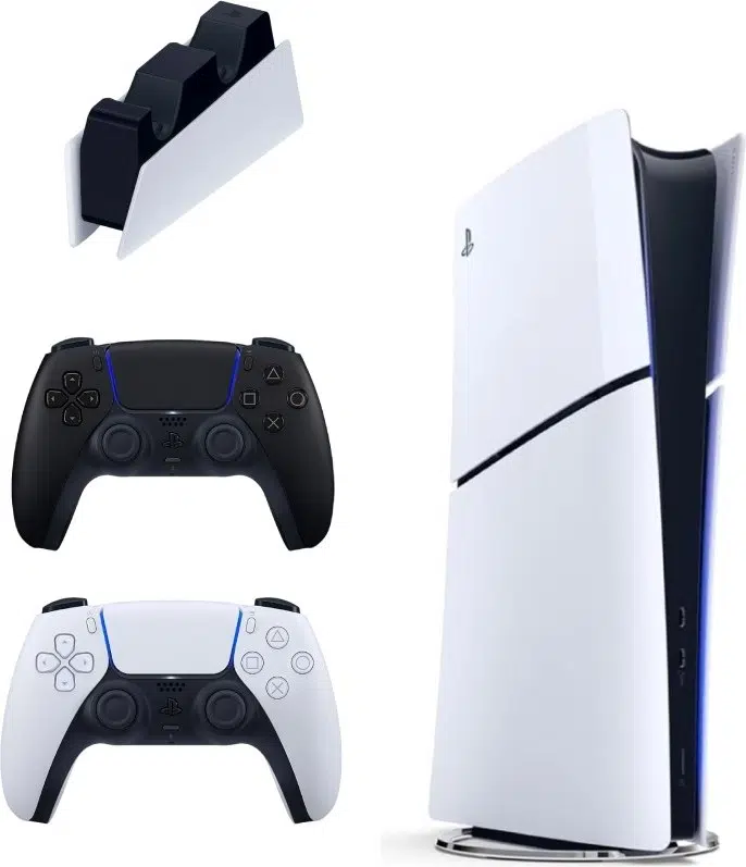 Playstation 5 Slim Digital 825 GB + Şarj Istasyonu + 2. Siyah Dualsense Ithalatçı Garantili