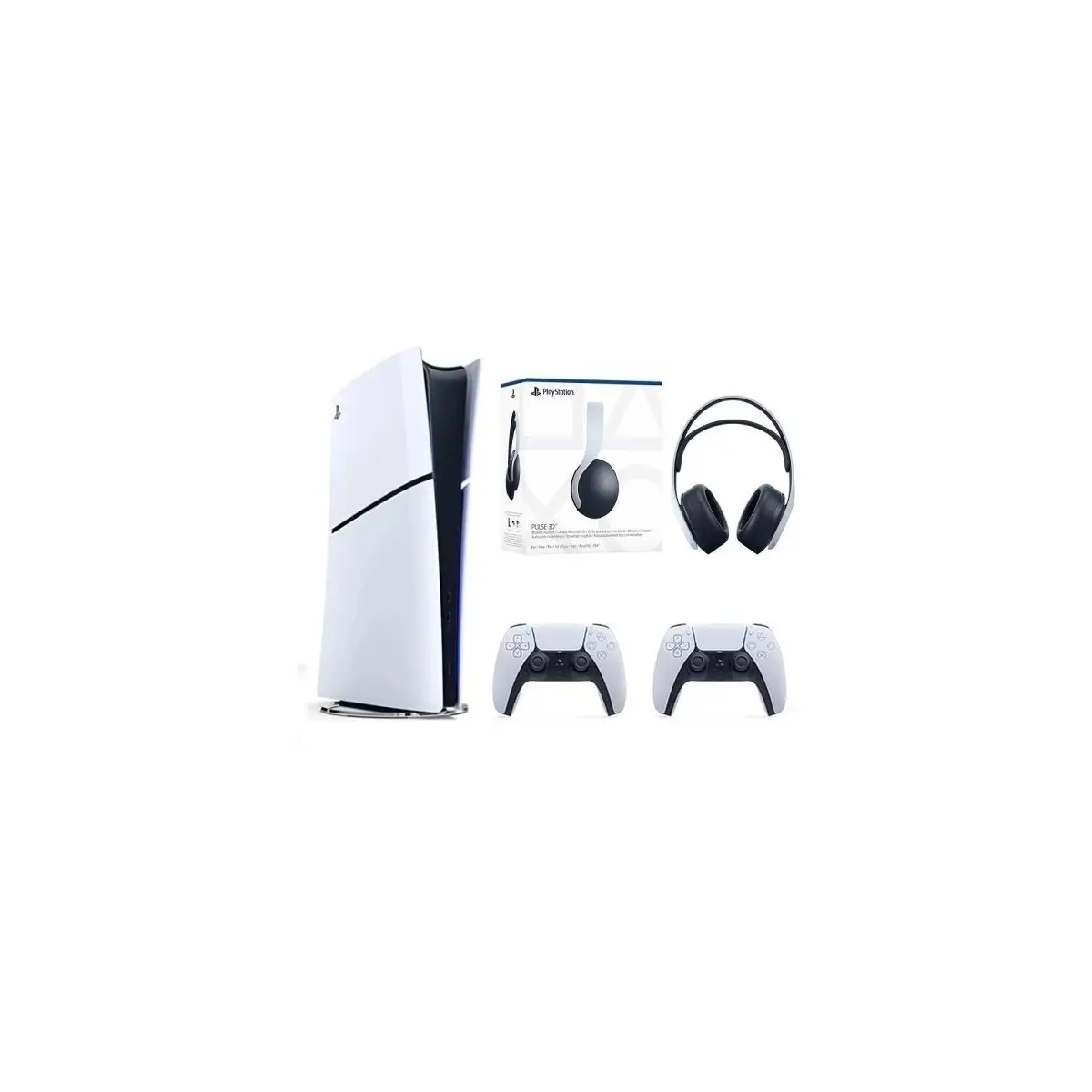 Playstation 5 Slim Dijital Edition + 2 Dualsense + 3D Plus Kulaklık Oyun Konsolu Playstation 5 Slim Dijital Edition + 2 Dualsense + 3D Plus Kulaklık Oyun Konsolu