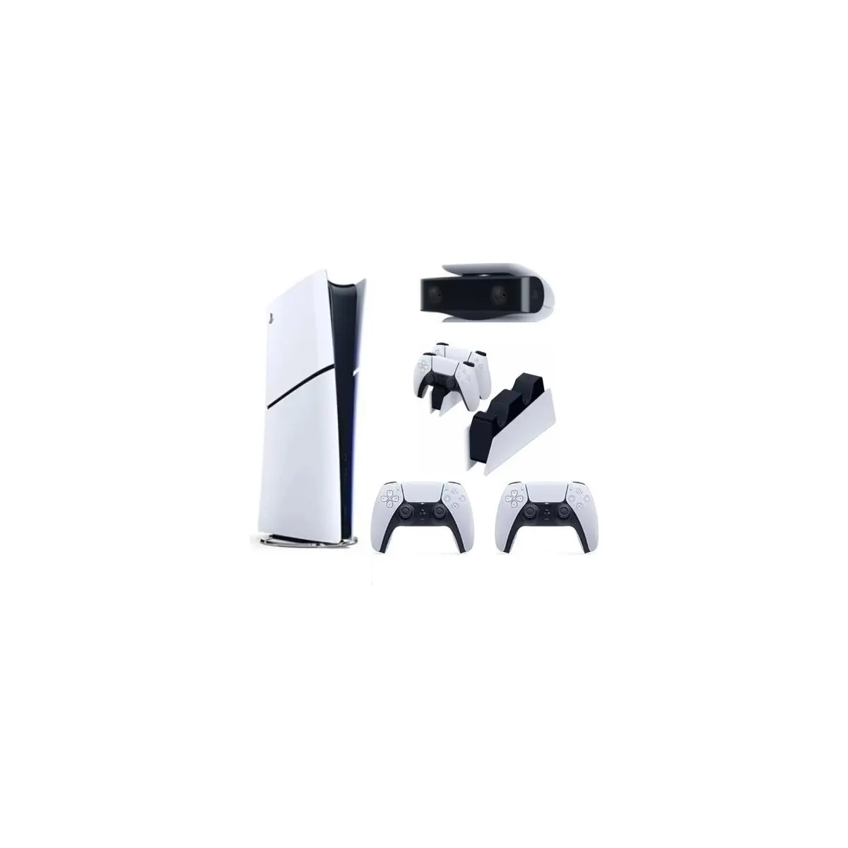 Playstation 5 Slim Dijital Edition + 2 Dualsense + Şarj Istasyonu + Ps5 Kamera Oyun Konsolu Playstation 5 Slim Dijital Edition + 2 Dualsense + Şarj Istasyonu + Ps5 Kamera Oyun Konsolu